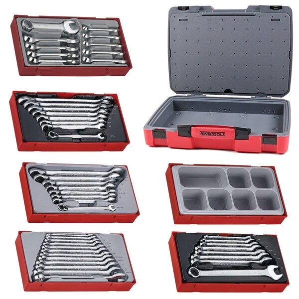 46 Piece Metric & SAE Regular, Ratcheting & Stubby Wrench Kit
